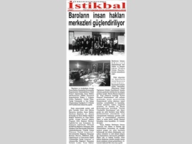 BASINDA BAROMUZ (Baroların İnsan Hakları Merkezileri Güçlendiriliyor)