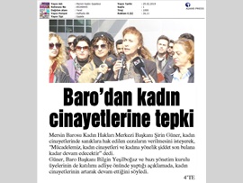 BASINDA BAROMUZ (Kadın Cinayetleri ile İlgili Basın Açıklaması)