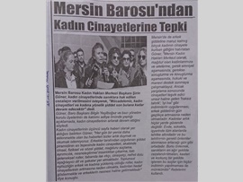 BASINDA BAROMUZ (Kadın Cinayetleri ile İlgili Basın Açıklaması)