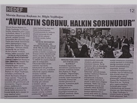 BASINDA BAROMUZ (Yeşilboğaz: "Avukatın Sorunu Halkın Sorunudur")