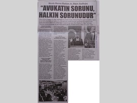 BASINDA BAROMUZ (Yeşilboğaz: "Avukatın Sorunu Halkın Sorunudur")