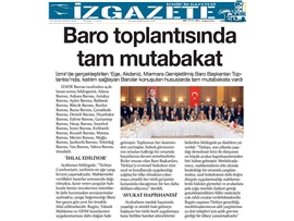 BASINDA BAROMUZ (Baro Başkanları: "Yargıya Müdahale Kabul Edilemez Boyutlara Ulaşmıştır")