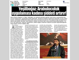 BASINDA BAROMUZ ("Aile Arabuluculuğu Kadına Şiddeti Artırır")