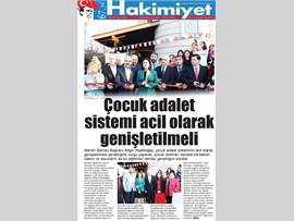 BASINDA BAROMUZ (Yeşilboğaz;"Çocuk Adalet Sistemi Acil Olarak Genişletilmeli")