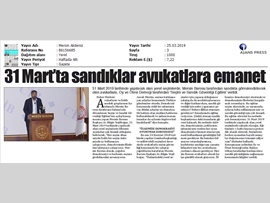 BASINDA BAROMUZ (31 Mart'ta Sandıkları Avukatlara Emanet)