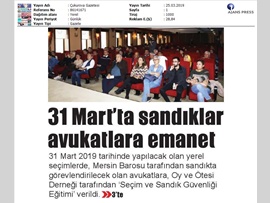 BASINDA BAROMUZ (31 Mart'ta Sandıkları Avukatlara Emanet)