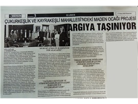 Maden ocağı projesi yargıya taşınıyor