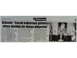 Başkanımız Av. Gazi Özdemir'den 23 Nisan Ulusal Egemenlik ve Çocuk Bayramı Mesajı