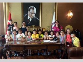 MİNİK ÖĞRENCİLERDEN BAROMUZA ZİYARET