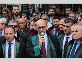 ANKARA BAROSU BAŞKANI AV. HAKAN CANDURAN’A YAPILAN SALDIRI PROTESTO EDİLDİ