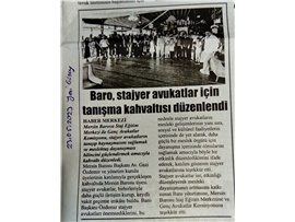 Stajyer avukatlar için tanışma kahvaltısı düzenlendi