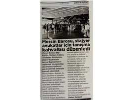 Stajyer avukatlar için tanışma kahvaltısı düzenlendi