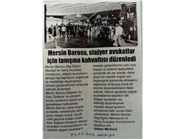 Stajyer avukatlar için tanışma kahvaltısı düzenlendi