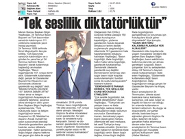 BASINDA BAROMUZ (Baro Başkanımızın Gazeteciler Bayramı Mesajı)