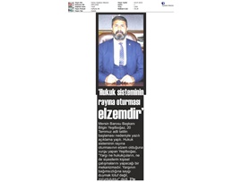 BASINDA BAROMUZ (Yeşilboğaz :"Yargı Sopa Olarak Kullanılmamalı")