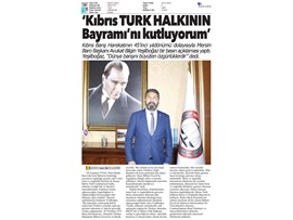 BASINDA BAROMUZ (KKTC Özgürlük Bayramı Mesajı)