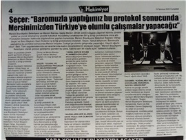 Baromuz ile Mersin Büyükşehir Belediyesi arasında işbirliği protokolü imzalandı
