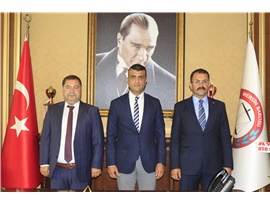 TARSUS C. BAŞSAVCISI TİRYAKİ VE ADALET KOM. BŞK. KOÇ’DAN, BAŞKANIMIZ ÖZDEMİR’E ZİYARET