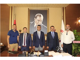 TARSUS C. BAŞSAVCISI TİRYAKİ VE ADALET KOM. BŞK. KOÇ’DAN, BAŞKANIMIZ ÖZDEMİR’E ZİYARET