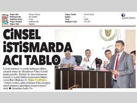 BASINDA BAROMUZ (Yeşilboğaz: "Yılda 8 Bin Çocuk İstismara Uğruyor")
