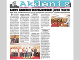 BASINDA BAROMUZ (Stj. Avukatlara Adalet Sisteminde Çocuk Konulu Panel)