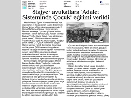 BASINDA BAROMUZ (Stj. Avukatlara Adalet Sisteminde Çocuk Konulu Panel)
