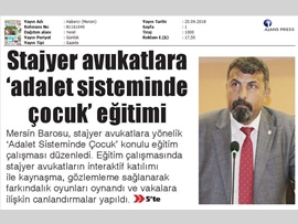 BASINDA BAROMUZ (Stj. Avukatlara Adalet Sisteminde Çocuk Konulu Panel)