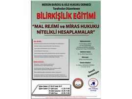 AİLE VE MAL REJİMİ SEMİNERİ