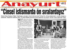 BASINDA BAROMUZ (Türkiye Cinsel İstismarda Dünya 3.'sü)