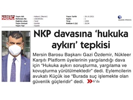 Özdemir: " NKP üyelerinin suçsuz oldukları aşikardır"