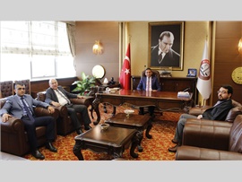 ZİYARET- Mersin Cumhuriyet Başsavcısı SAYIN; Mustafa YILDIRIM, Başkanımızı makamında ziyaret etti.