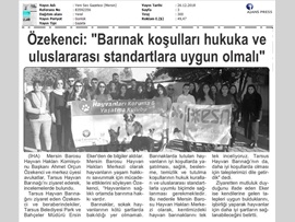 BASINDA BAROMUZ (Mersin Barosu Tarsus Hayvan Barınağı'nı Gezdi)