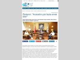 BASINDA BAROMUZ (Başkan Vekilimiz Av. Gazi Özdemir; "Avukatlık Çok Fazla Emek İster)