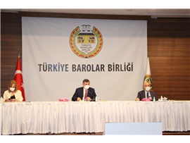 TBB VE BARO BAŞKANLARI ‘ÇOKLU BARO-NİSPİ SEÇİM SİSTEMİNE’ KARŞI TOPLANDI