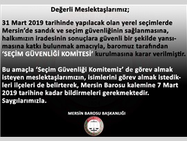 SEÇİM GÜVENLİĞİ KOMİTESİ