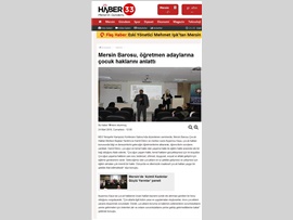BASINDA BAROMUZ (Öğretmen Adaylarına Çocuk Hakları Anlatıldı)