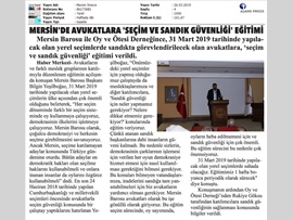 BASINDA BAROMUZ (31 Mart'ta Sandıkları Avukatlara Emanet)