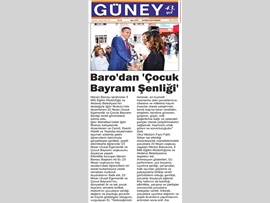 BASINDA BAROMUZ (Mersin Barosu Çocuk Bayramı Şenliği Düzenledi)