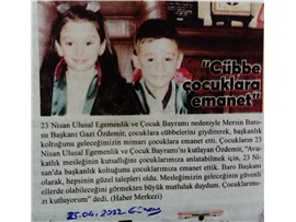 23 Nisan'da Başkanlık koltuğu çocuklara emanet