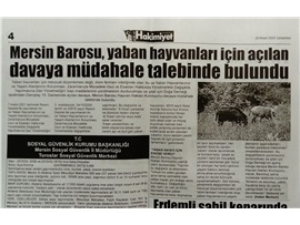 Baromuz, yaban hayvanları için açılan davaya müdahale talebinde bulundu