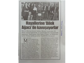 Mersin Barosu Dilek Ağacı Projesi