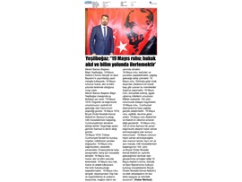 Başkanımız Yeşilboğaz'dan 19 Mayıs mesajı