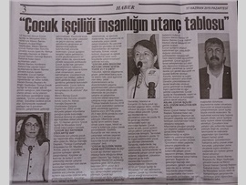 BASINDA BAROMUZ (Çocuk İşçiliği ile Mücadele Günü Basın Açıklaması)