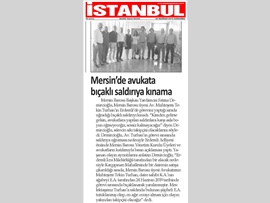 BASINDA BAROMUZ (Av. Muhteşem Tekin Turhan'a Bıçaklı Saldırı Kınama)