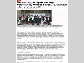 BASINDA BAROMUZ (Av. Muhteşem Tekin Turhan'a Bıçaklı Saldırı Kınama)