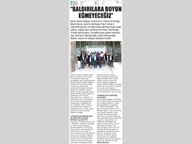 BASINDA BAROMUZ (Av. Muhteşem Tekin Turhan'a Bıçaklı Saldırı Kınama)