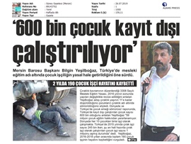 BASINDA BAROMUZ ('Çocuk İşçiliği' Konulu Resim Sergisi)