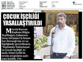 BASINDA BAROMUZ ('Çocuk İşçiliği' Konulu Resim Sergisi)