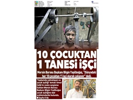 BASINDA BAROMUZ ('Çocuk İşçiliği' Konulu Resim Sergisi)