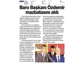 Başsavcı Öztoprak'tan Baro Başkanımız Özdemir'e ziyaret